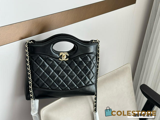 Colestore Chanel 31 Shopping Bag Black 22 x 23 cm - 1