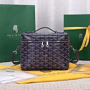 Colestore Goyard Muse Vanity Case Navy Blue 16 cm x 14 cm x 20 cm - 1