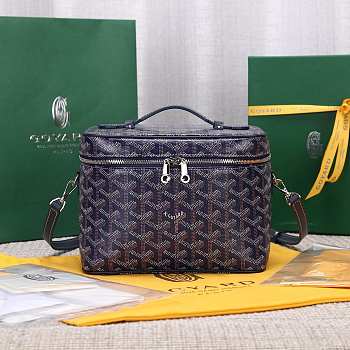 Colestore Goyard Muse Vanity Case Navy Blue 16 cm x 14 cm x 20 cm