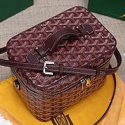 Colestore Goyard Muse Vanity Case Burgungy 16 cm x 14 cm x 20 cm - 5