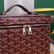 Colestore Goyard Muse Vanity Case Burgungy 16 cm x 14 cm x 20 cm - 4