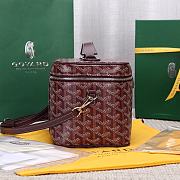 Colestore Goyard Muse Vanity Case Burgungy 16 cm x 14 cm x 20 cm - 2