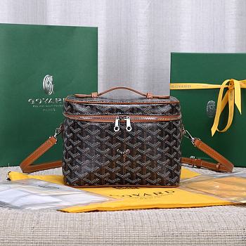 Colestore Goyard Muse Vanity Case Black And Tan 16 cm x 14 cm x 20 cm