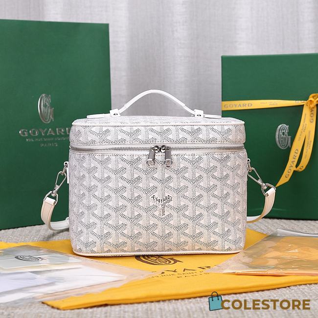 Colestore Goyard Muse Vanity Case White 16 cm x 14 cm x 20 cm - 1