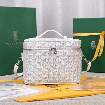 Colestore Goyard Muse Vanity Case White 16 cm x 14 cm x 20 cm