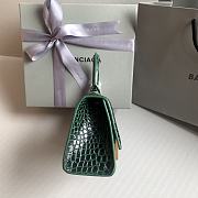 Colestore Balenciaga Hour Glass Crocodile Green With Gold Hardware 19cmx8x13cm - 6