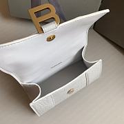 Colestore Balenciaga Hour Glass Crocodile White With Gold Hardware 19cmx8x13cm - 6