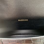 Colestore Balenciaga Hour Glass Crocodile Black With Gold Hardware 19cmx8x13cm - 2
