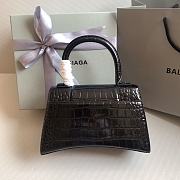 Colestore Balenciaga Hour Glass Crocodile Black With Black Hardware 23 x 10 x 14 cm - 6