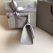 Colestore Balenciaga Hour Glass Crocodile Grey 19cmx8x13cm - 6