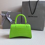 Colestore Balenciaga Hour Glass Crocodile Green Neon 19cmx8x13cm - 5
