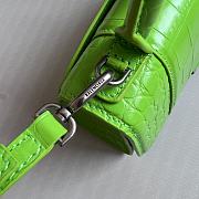 Colestore Balenciaga Hour Glass Crocodile Green Neon 19cmx8x13cm - 4