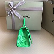 Colestore Balenciaga Hour Glass Crocodile Green 19cmx8x13cm - 6