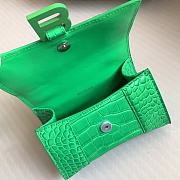 Colestore Balenciaga Hour Glass Crocodile Green 19cmx8x13cm - 4