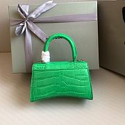 Colestore Balenciaga Hour Glass Crocodile Green 19cmx8x13cm - 3