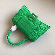 Colestore Balenciaga Hour Glass Crocodile Green 19cmx8x13cm - 2