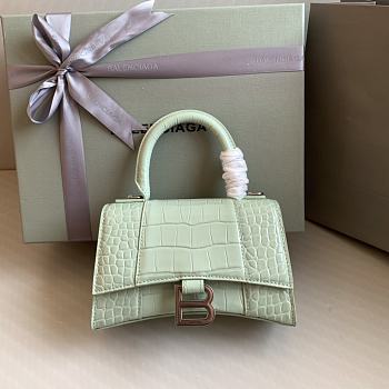 Colestore Balenciaga Hour Glass Crocodile Ivory 19cmx8x13cm