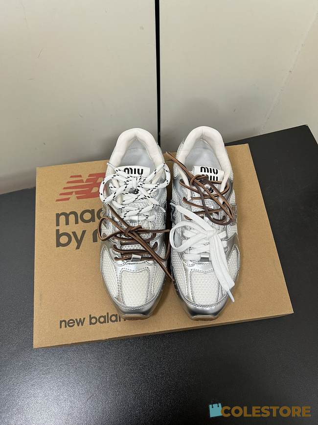 Colestore New Balance X Miu Miu 530 SL leather sneakers Silver - 1
