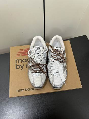 Colestore New Balance X Miu Miu 530 SL leather sneakers Silver
