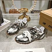 Colestore New Balance X Miu Miu 530 SL leather sneakers Shinning Silver - 1