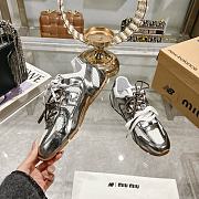 Colestore New Balance X Miu Miu 530 SL leather sneakers Shinning Silver - 3