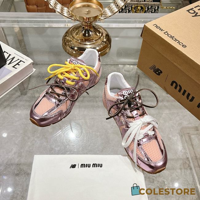 Colestore New Balance X Miu Miu 530 SL leather sneakers Shinning Pink  - 1