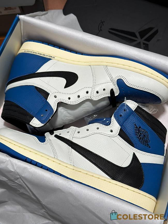 Colestore Air Jordan x Travis Scott 1 Retro High OG SP Fragment Blue - 1