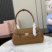 Colestore Miu Miu Leather shoulder bag Cognac 28x11x15cm - 1