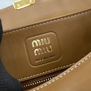 Colestore Miu Miu Leather shoulder bag Cognac 28x11x15cm - 3