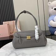 Colestore Miu Miu Leather shoulder bag KWD 945 Clay Grey 28x11x15cm - 1