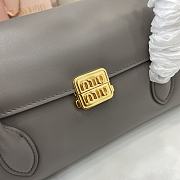 Colestore Miu Miu Leather shoulder bag KWD 945 Clay Grey 28x11x15cm - 3