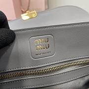 Colestore Miu Miu Leather shoulder bag KWD 945 Clay Grey 28x11x15cm - 2