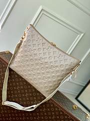 Colestore Louis Vuitton Coussin MM Hobo Bag Calf leather Galet Grey 38 x 33 x 10 cm M12071 - 3