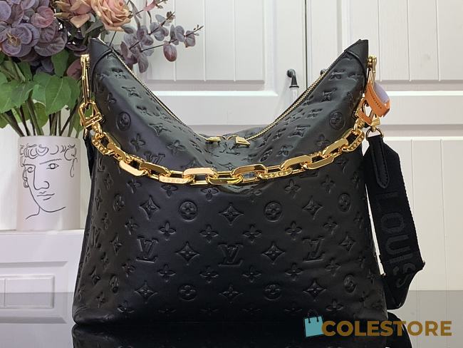 Colestore Louis Vuitton Coussin MM Hobo Bag Calf leather Black 38 x 33 x 10 cm M12071 - 1