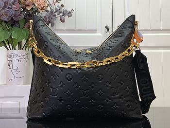 Colestore Louis Vuitton Coussin MM Hobo Bag Calf leather Black 38 x 33 x 10 cm M12071