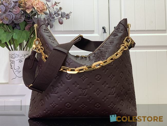 Colestore Louis Vuitton Coussin MM Hobo Bag Calf leather Chocolate Brown 38 x 33 x 10 cm M12071 - 1