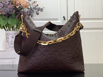 Colestore Louis Vuitton Coussin MM Hobo Bag Calf leather Chocolate Brown 38 x 33 x 10 cm M12071