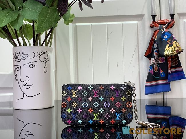 Colestore Louis Vuitton x Takashi Murakami New 25SS Key Pouch Black 7 x 1.5 x 12 cm - 1