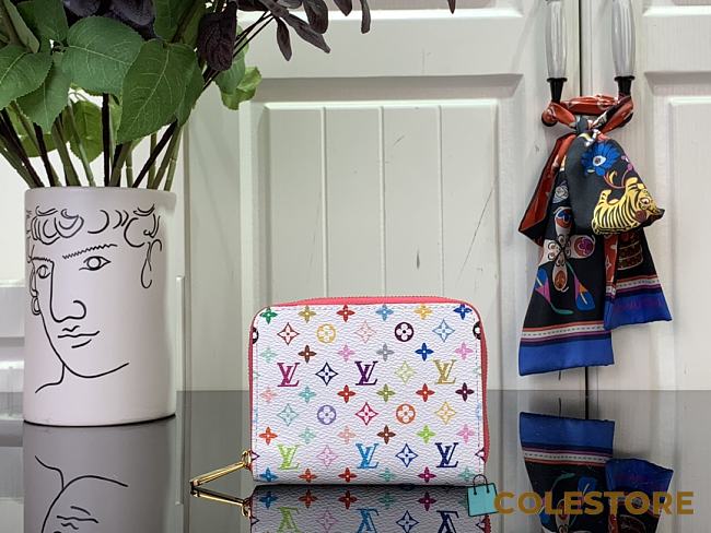 Colestore Louis Vuitton x Takashi Murakami New 25SS Cosmetic Pouch PM White 11 x 8.5 x 2 cm - 1