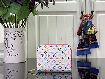 Colestore Louis Vuitton x Takashi Murakami New 25SS Cosmetic Pouch PM White 11 x 8.5 x 2 cm