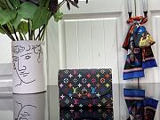 Colestore Louis Vuitton x Takashi Murakami New 25SS Rosalie Coin Purse Black 11 x 8 x 2.5 cm - 1