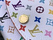 Colestore Louis Vuitton x Takashi Murakami New 25SS Rosalie Coin Purse White 11 x 8 x 2.5 cm - 3