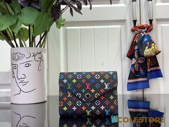 Colestore Louis Vuitton x Takashi Murakami New 25SS Victorine Wallet Black 12 x 9.5 x 2.5 cm - 1