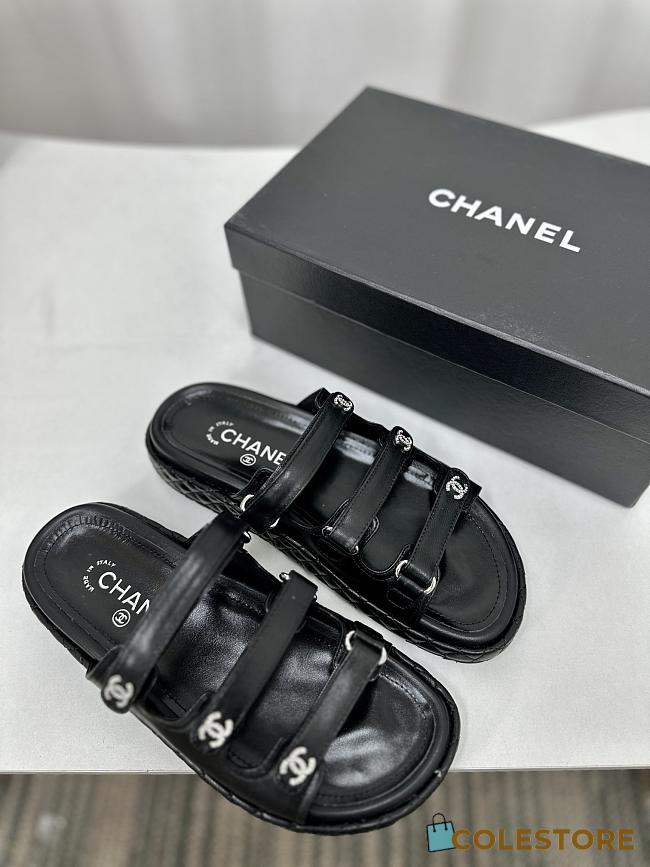 Colestore Chanel Chunky Sandal Black  - 1