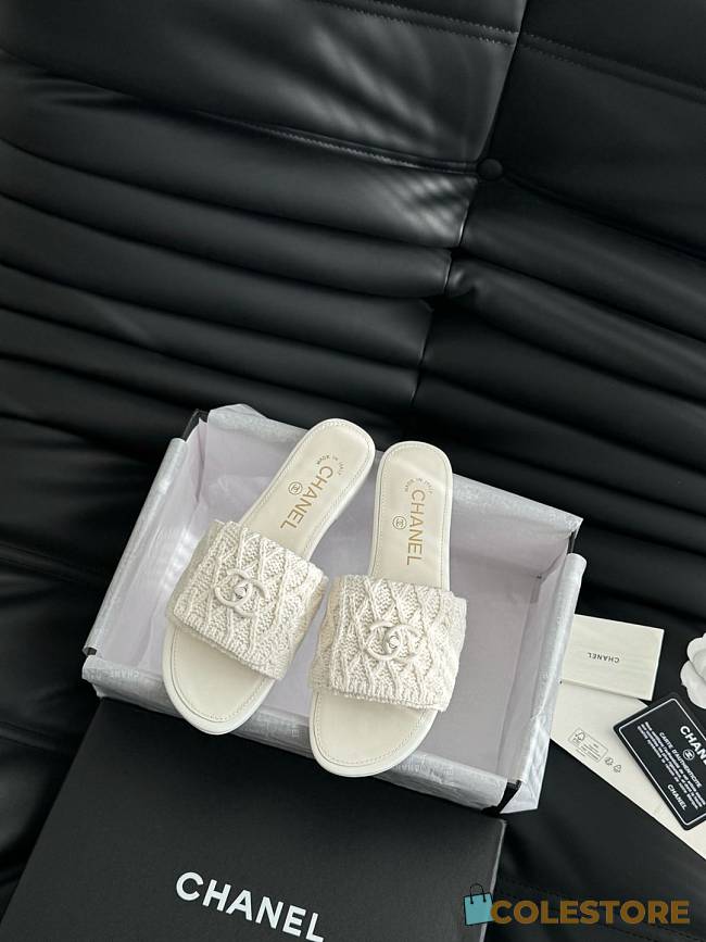 Colestore Chanel Women's Slide White - 1