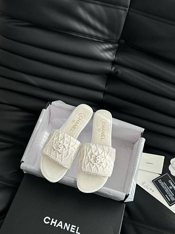 Colestore Chanel Women's Slide White
