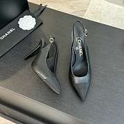 Colestore Chanel Slingback High Heels Black - 2