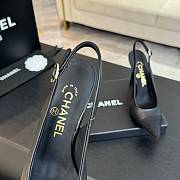 Colestore Chanel Slingback High Heels Black - 3