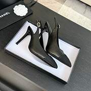 Colestore Chanel Slingback High Heels Black - 5