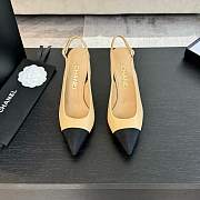 Colestore Chanel Slingback High Heels Yellow - 3
